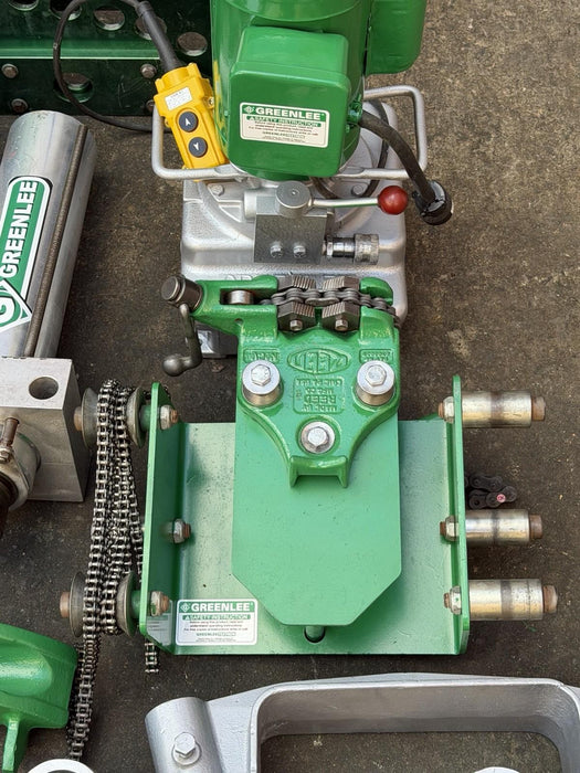 Greenlee 885 Hydraulic Bender 1-1/2 to 5" Rigid Pipe 1802 Table, Pump, Warranty!