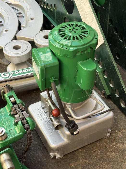 Greenlee 885 Hydraulic Bender 1-1/2 to 5" Rigid Pipe 1802 Table, Pump, Warranty!