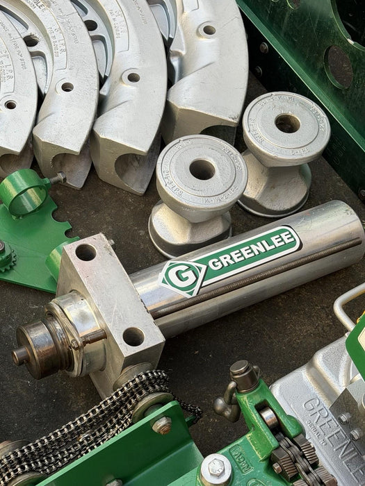 Greenlee 885 Hydraulic Bender 1-1/2 to 5" Rigid Pipe 1802 Table, Pump, Warranty!