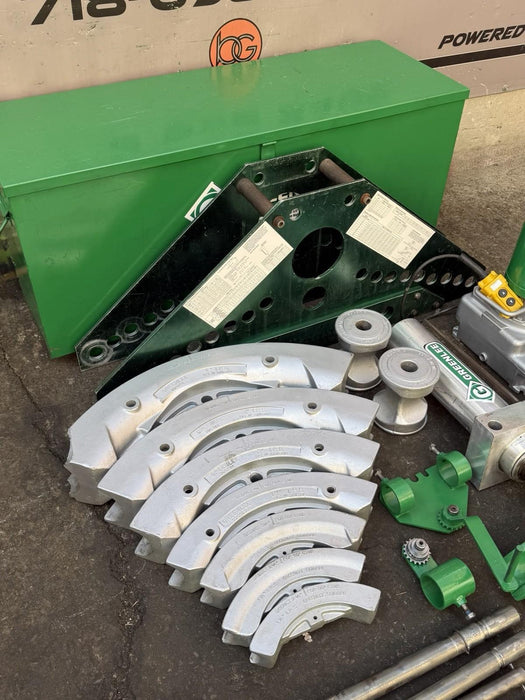 Greenlee 885 Hydraulic Bender 1-1/2 to 5" Rigid Pipe 1802 Table, Pump, Warranty!