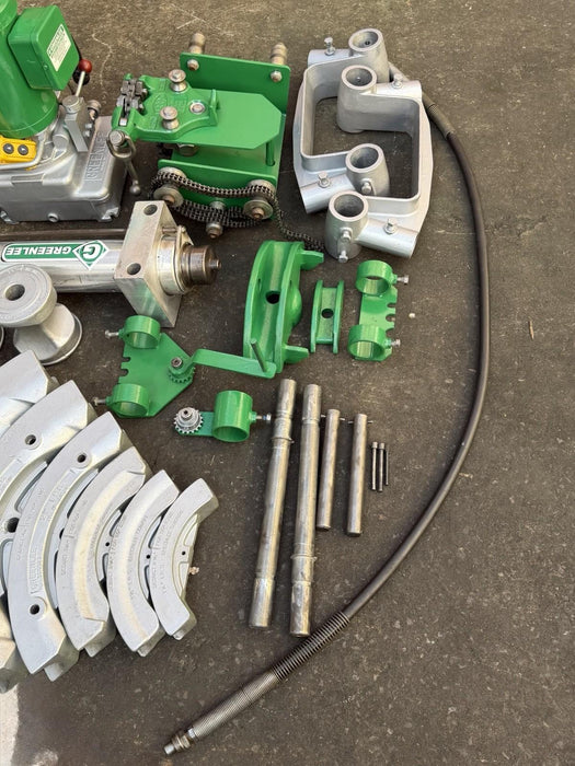Greenlee 885 Hydraulic Bender 1-1/2 to 5" Rigid Pipe 1802 Table, Pump, Warranty!