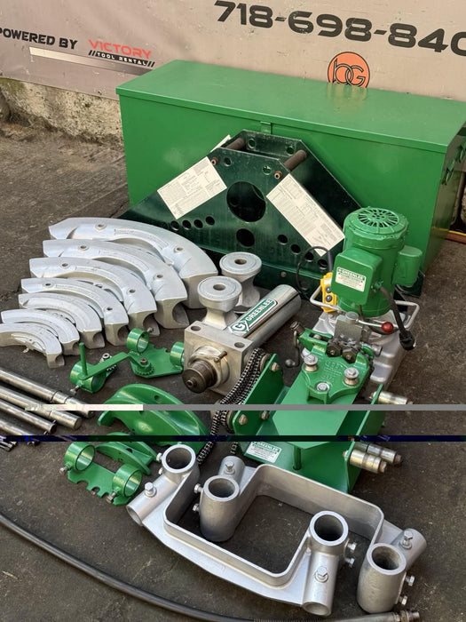 Greenlee 885 Hydraulic Bender 1-1/2 to 5" Rigid Pipe 1802 Table, Pump, Warranty!