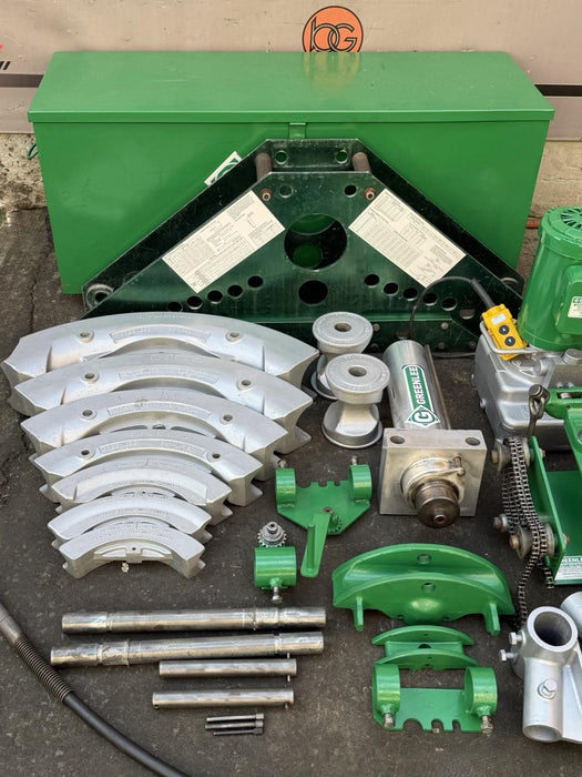Greenlee 885 Hydraulic Bender 1-1/2 to 5" Rigid Pipe 1802 Table, Pump, Warranty!