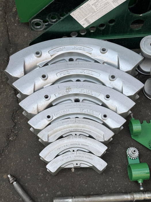 Greenlee 885 Hydraulic Bender 1-1/2 to 5" Rigid Pipe 1802 Table, Pump, Warranty!