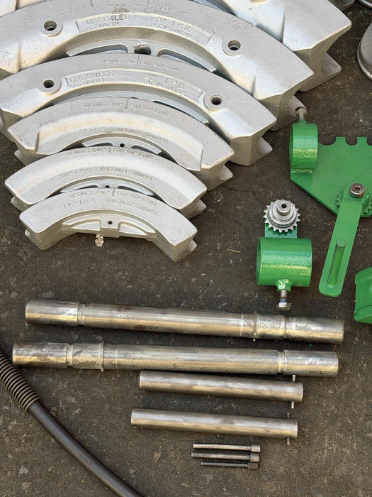 Greenlee 885 Hydraulic Bender 1-1/2 to 5" Rigid Pipe 1802 Table, Pump, Warranty!