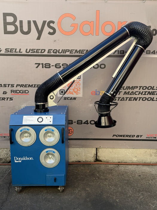 DONALDSON TORIT EZ TRUNK DUST COLLECTOR 1.5HP + ARM MINT 2021 MODEL