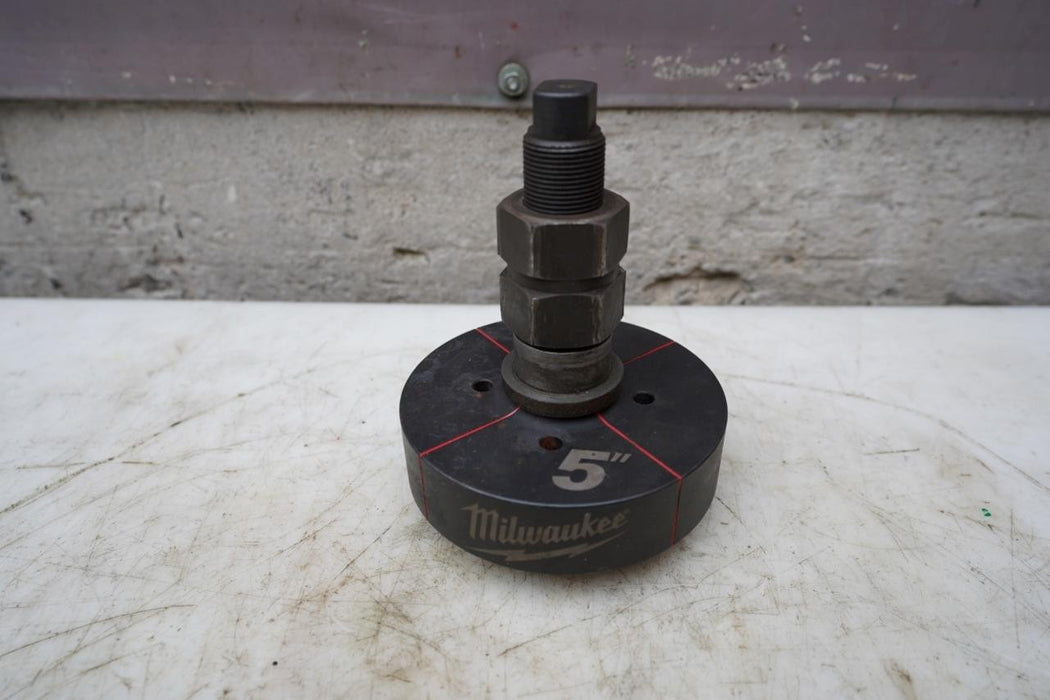 Milwaukee 5 inch Knock Out Punch and Die  Great Shape.