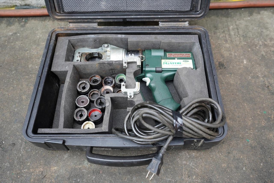 Greenlee Gator Pro C12CCX Hydraulic Crimper 12 Ton with Dies. 120 volts.  #1