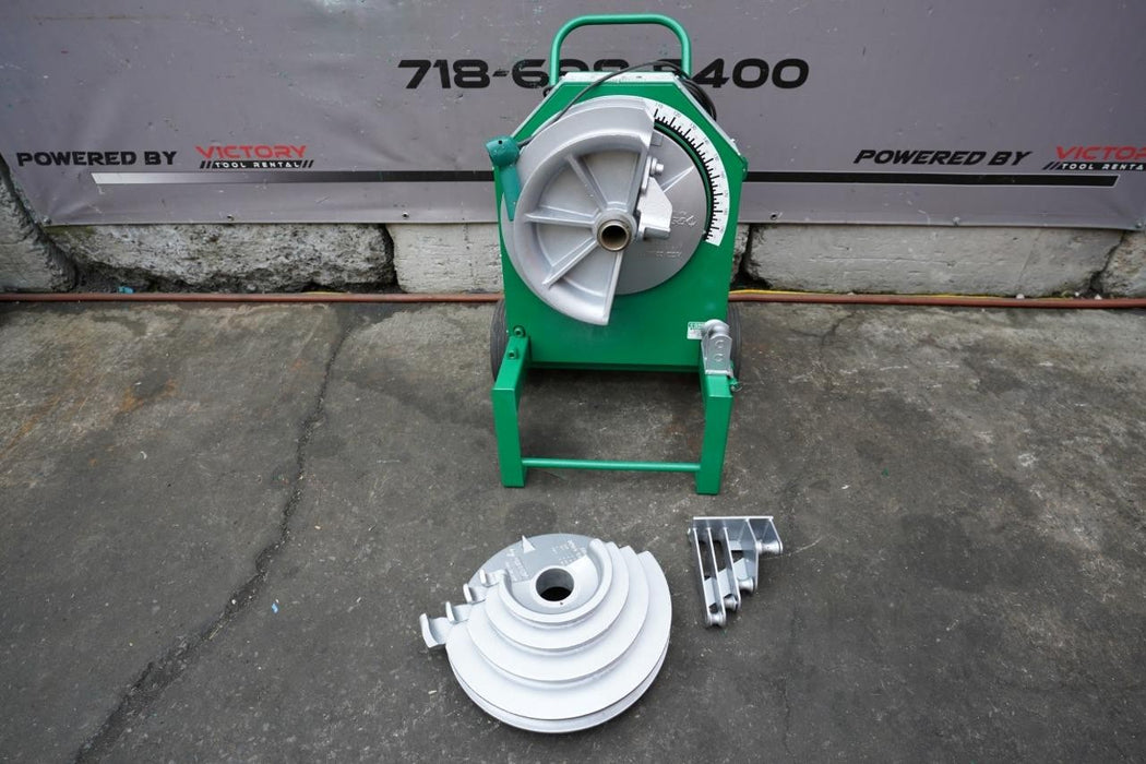 Greenlee 555 Conduit Pipe Bender 1/2 to 2 inch. With Rigid Shoes. Works Fine. bg6