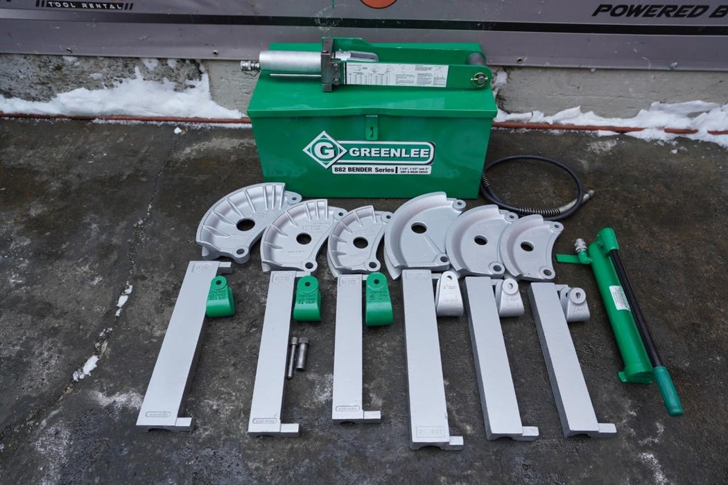 Greenlee 882 Hydraulic Conduit Pipe Bender EMT IMC Rigid 1 1/4 to 2" Great Shape