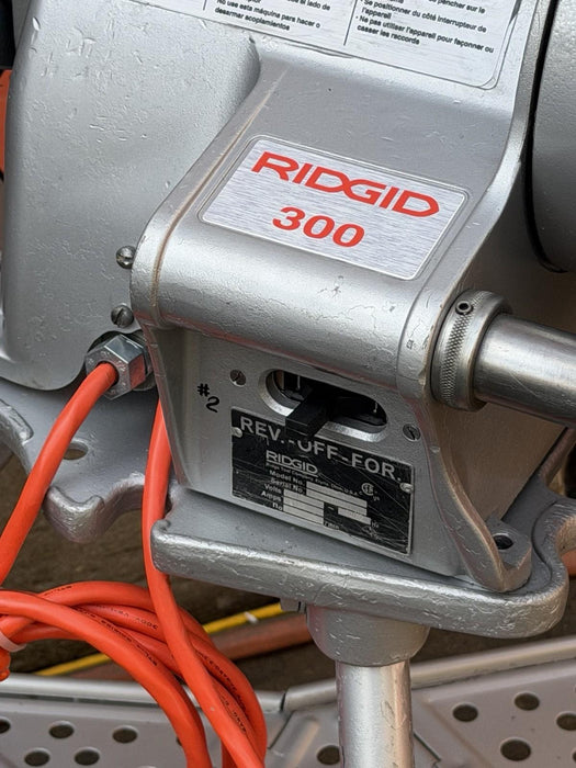 RIDGID 15682 Pipe Threading Machine Model 300 T2 + Carriage , 811 Die, Oiler #2