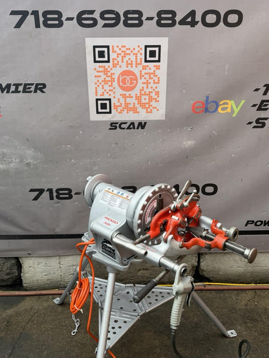 RIDGID 15682 Pipe Threading Machine Model 300 T2 + Carriage , 811 Die, Oiler #1