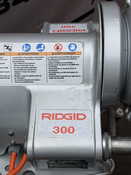RIDGID 15682 Pipe Threading Machine Model 300 T2 + Carriage , 811 Die, Oiler #1