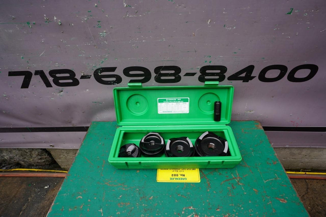 Greenlee 2 1/2 to 4 inch Knock Out Punch and Die Set.  Great Shape.  #1