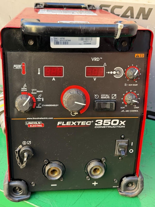 Lincoln Flextec 350X Construction Power Connect Welder K4271-1 Crosslink