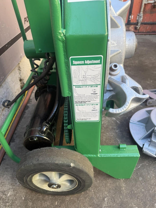 Greenlee 555 Conduit Pipe Bender 1/2"-2" RIGID & IMC 555 Works Great NEW BOARD!!