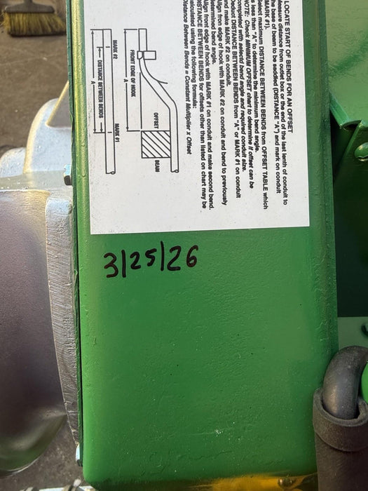 Greenlee 555 Conduit Pipe Bender 1/2"-2" RIGID & IMC 555 Works Great NEW BOARD!!