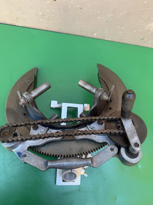 Mathey Dearman 1SA Saddle Pipe Cutting & Beveler Machine 3"-8", Bridge & Dogs #4