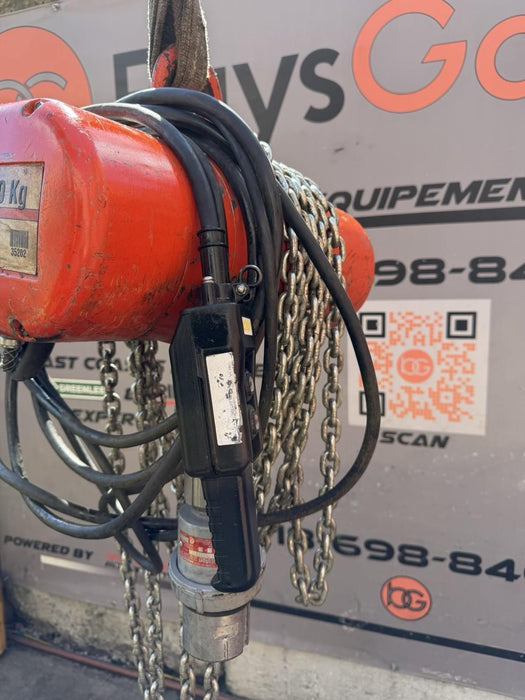 CM LODESTAR 2 TON ELECTRIC CHAIN HOIST 240v / 480v 3 Phase, 25’ Chain Length