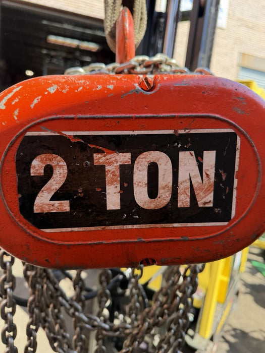 CM LODESTAR 2 TON ELECTRIC CHAIN HOIST 240v / 480v 3 Phase, 25’ Chain Length