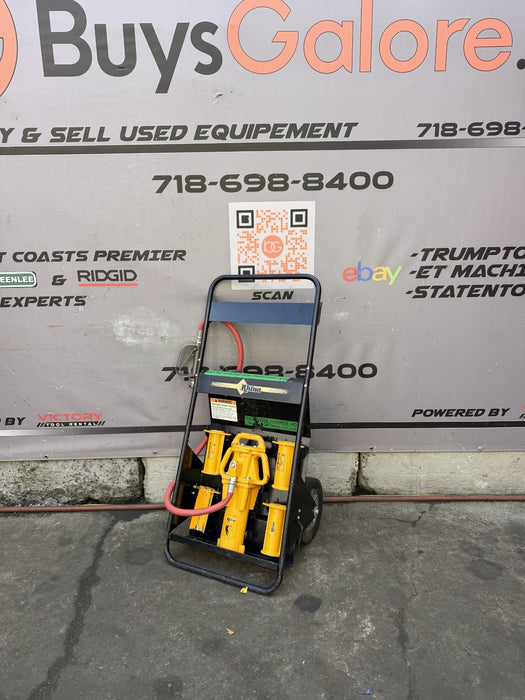 Rhino PD-55 Air Pneumatic Post Driver Pounder Hammer Great Working Condition