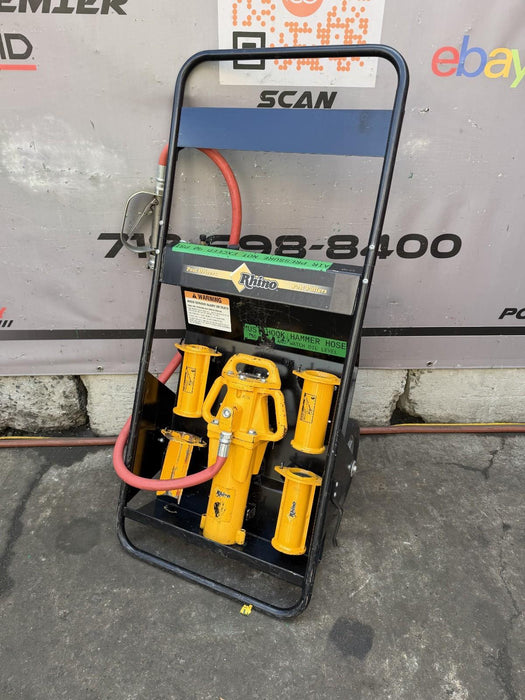 Rhino PD-55 Air Pneumatic Post Driver Pounder Hammer Great Working Condition