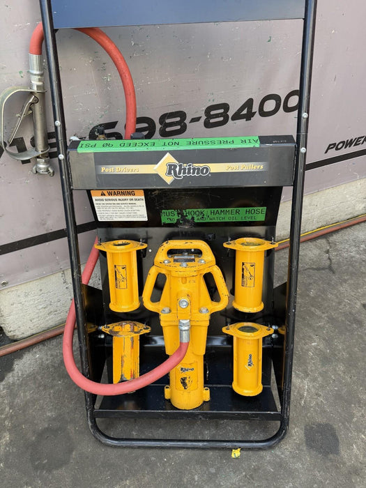 Rhino PD-55 Air Pneumatic Post Driver Pounder Hammer Great Working Condition