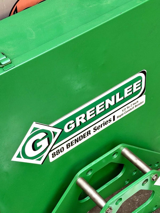 Greenlee 880 1/2" - 2" Rigid Hydraulic Conduit Pipe Bender & Pump Refurb. BG5