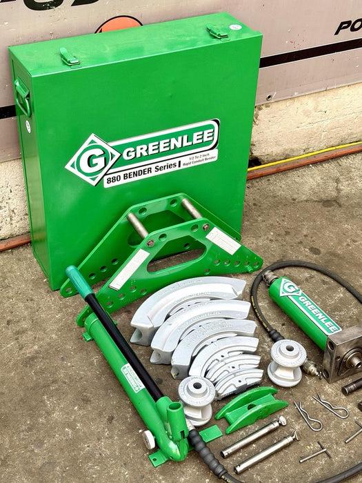 Greenlee 880 1/2" - 2" Rigid Hydraulic Conduit Pipe Bender & Pump Refurb. BG5