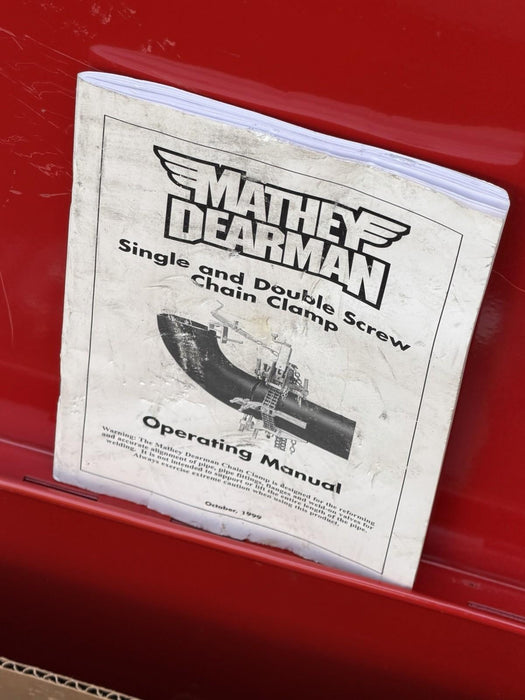 MATHEY DEARMAN D232SS STAINLESS STEEL CHAIN PIPE ALIGNMENT CLAMP 5ft , 4-16” #5