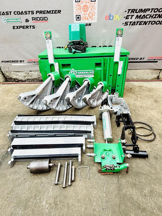 GREENLEE 881CT CAM TRACK Conduit Pipe Bender 2-1/2-4" EMT RIGID IMC, PUMP, TABLE