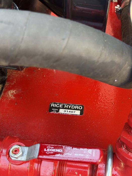 RICE HYDRO DPH-56/250 HYDROSTATIC TEST PUMP 56GPM  250PSI, HONDA 13HP ENGINE #1