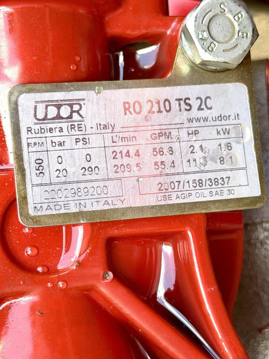 RICE HYDRO DPH-56/250 HYDROSTATIC TEST PUMP 56GPM  250PSI, HONDA 13HP ENGINE #2