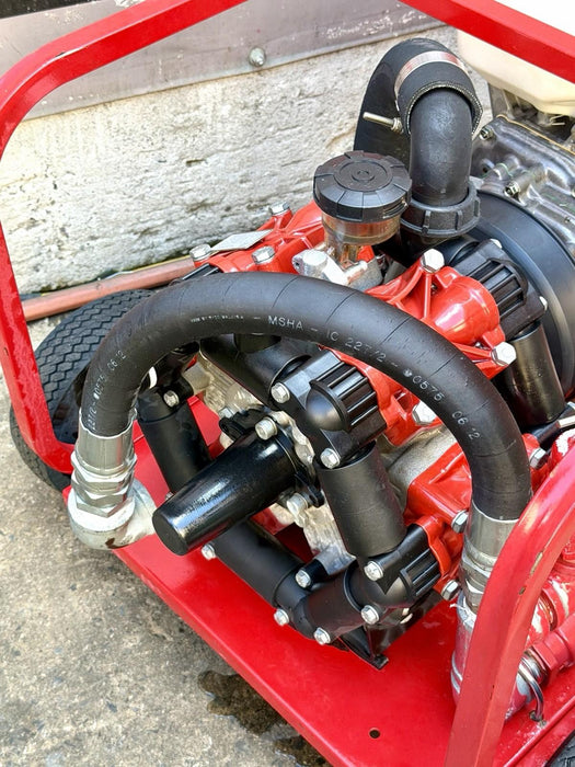 RICE HYDRO DPH-56/250 HYDROSTATIC TEST PUMP 56GPM  250PSI, HONDA 13HP ENGINE #2