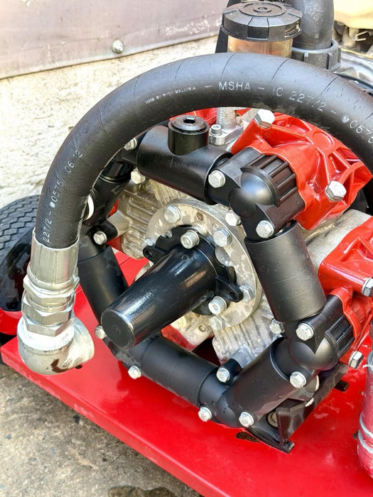 RICE HYDRO DPH-56/250 HYDROSTATIC TEST PUMP 56GPM  250PSI, HONDA 13HP ENGINE #2