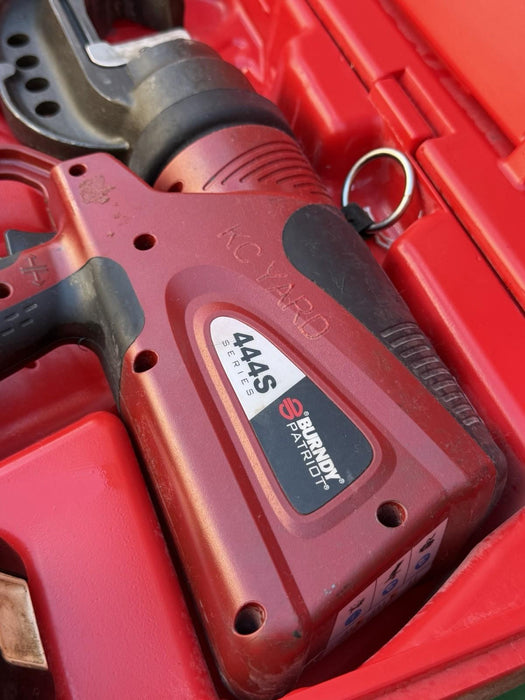 Burndy Patriot 444S Series Battery Actuated Hydraulic Crimping Tool w/ Batteries