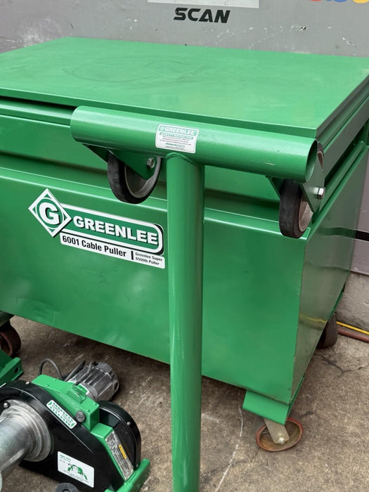 Greenlee 6001 6000 LBS Super Tugger Cable Puller Set Great Condition BG1