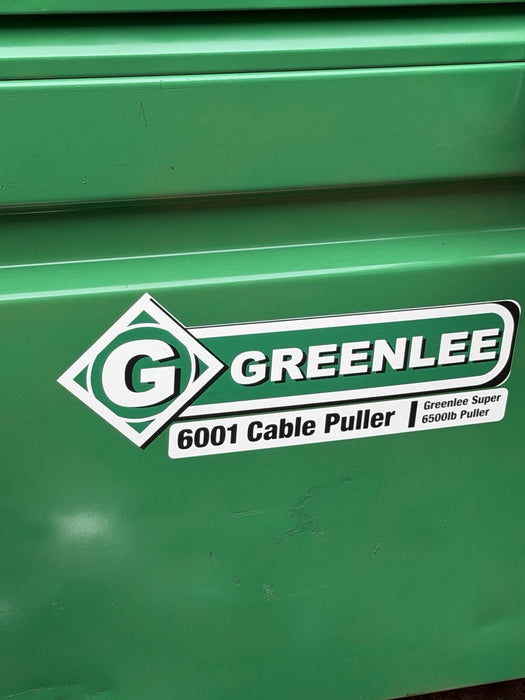 Greenlee 6001 6000 LBS Super Tugger Cable Puller Set Great Condition BG1