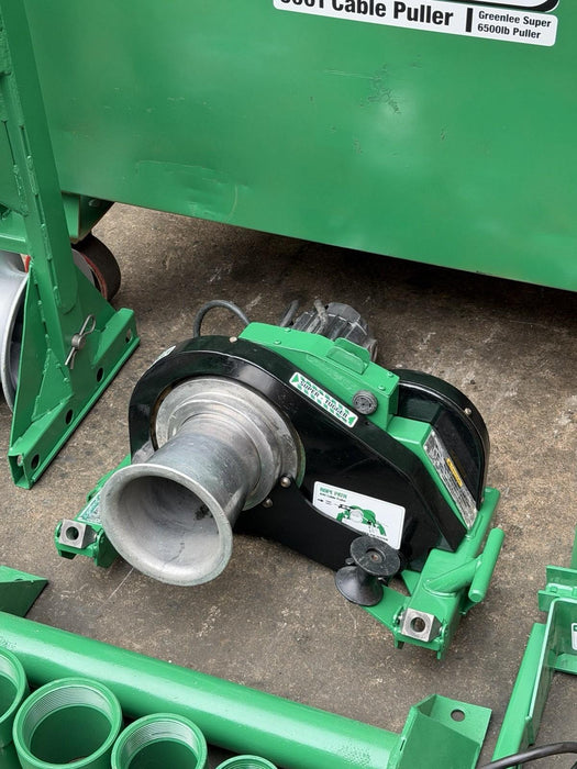 Greenlee 6001 6000 LBS Super Tugger Cable Puller Set Great Condition BG1