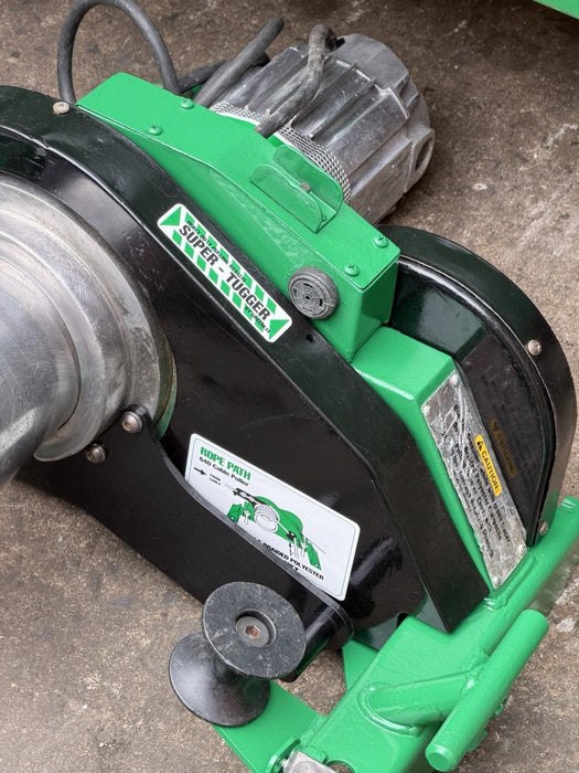 Greenlee 6001 6000 LBS Super Tugger Cable Puller Set Great Condition BG1