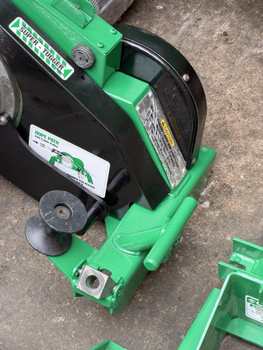 Greenlee 6001 6000 LBS Super Tugger Cable Puller Set Great Condition BG1