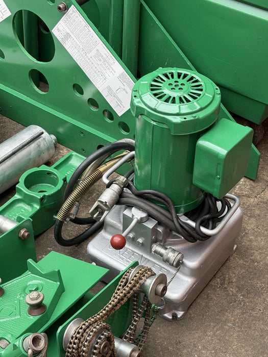 Greenlee 885 Hydraulic Pipe Bender 1-1/4 - 5 Rigid IMC, 960 Pump 1802 Table Mint bg3