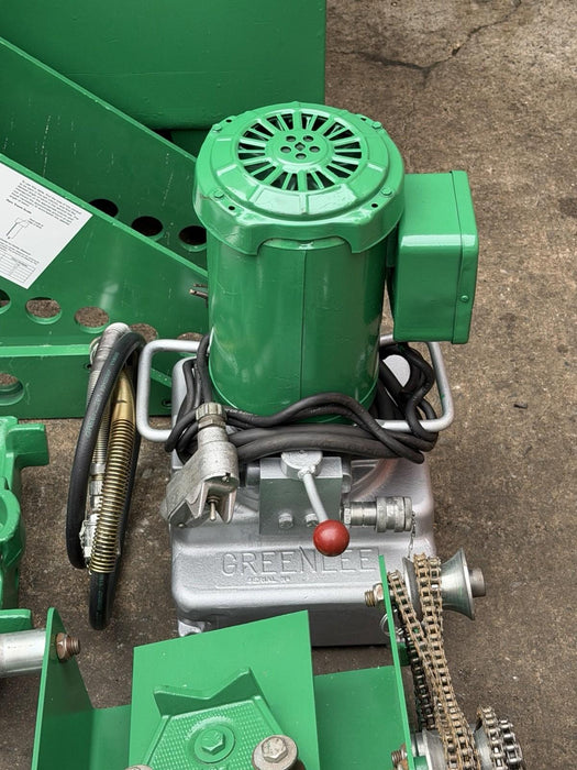 Greenlee 885 Hydraulic Pipe Bender 1-1/4 - 5 Rigid IMC, 960 Pump 1802 Table Mint bg3