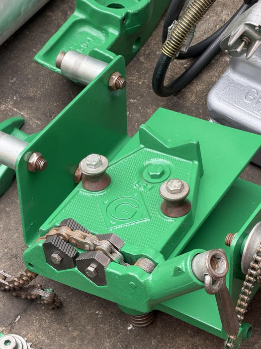 Greenlee 885 Hydraulic Pipe Bender 1-1/4 - 5 Rigid IMC, 960 Pump 1802 Table Mint bg3
