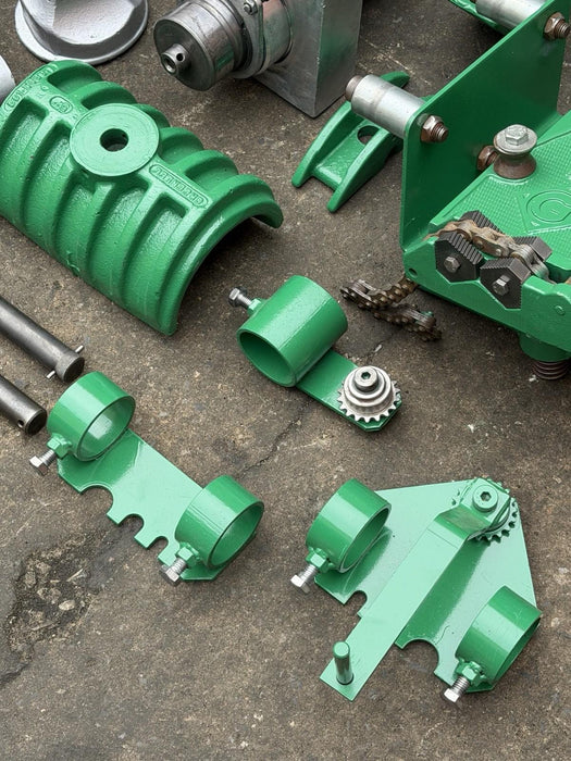 Greenlee 885 Hydraulic Pipe Bender 1-1/4 - 5 Rigid IMC, 960 Pump 1802 Table Mint bg3