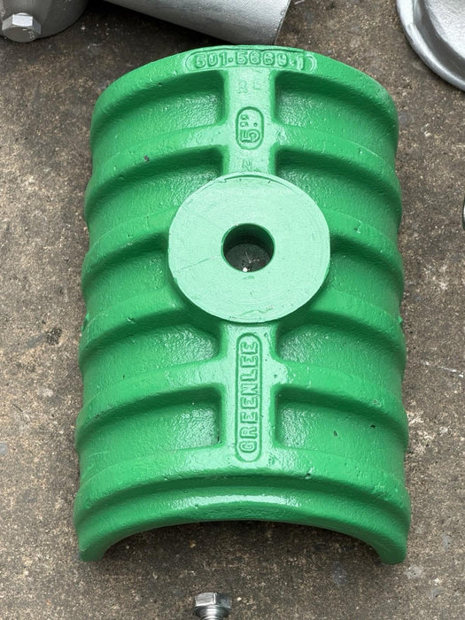 Greenlee 885 Hydraulic Pipe Bender 1-1/4 - 5 Rigid IMC, 960 Pump 1802 Table Mint bg3