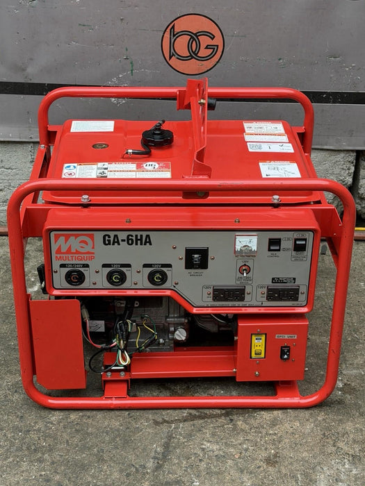 Multiquip MQ Generator GA-6HR  6000 Watts 120/240V Honda Motor Works Great MINT