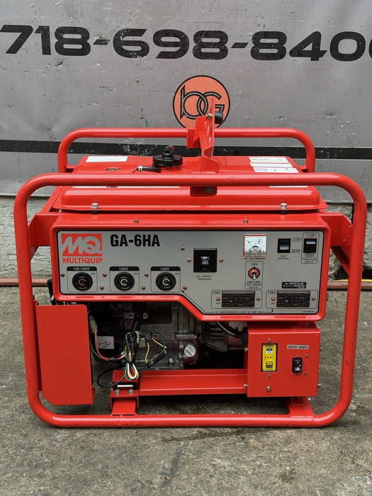 Multiquip MQ Generator GA-6HR  6000 Watts 120/240V Honda Motor Works Great MINT