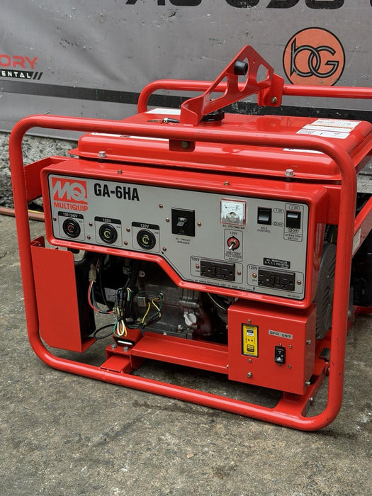 Multiquip MQ Generator GA-6HR  6000 Watts 120/240V Honda Motor Works Great MINT
