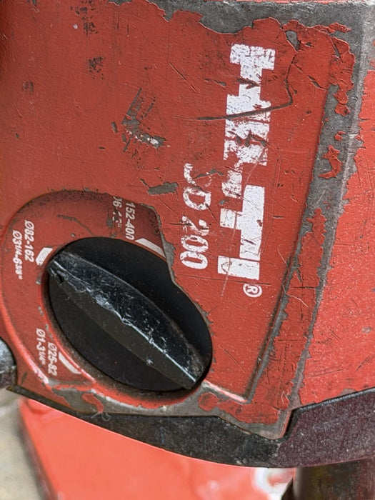 Hilti DD 200 Concrete Diamond Core Drill Rig With Stand, Pump, 4 Bits, Nice  BG4